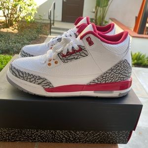Air Jordan 3 Cardinal sz 6.5y